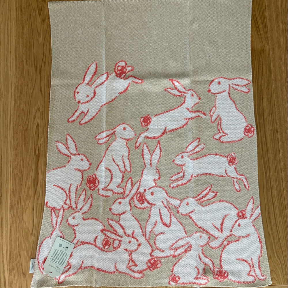 Kids Bunny Blanket - Pink and Cream
